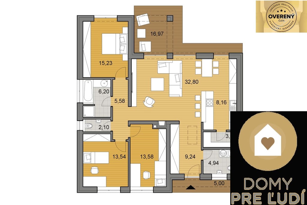 MODERNÝ 4-IZBOVÝ RODINNÝ DOM V PREDPREDAJI  – ZLATÉ MORAVCE 2