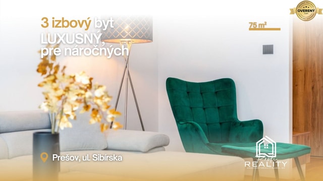 PRENÁJOM | LUXUSNÝ, 3i byt pre NÁROČNÝCH s parkingom!