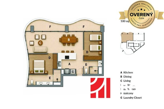 2 SPÁLŇOVÝ APARTMÁN PREMIUM ELEGANCE RESIDENCE PATTAYA