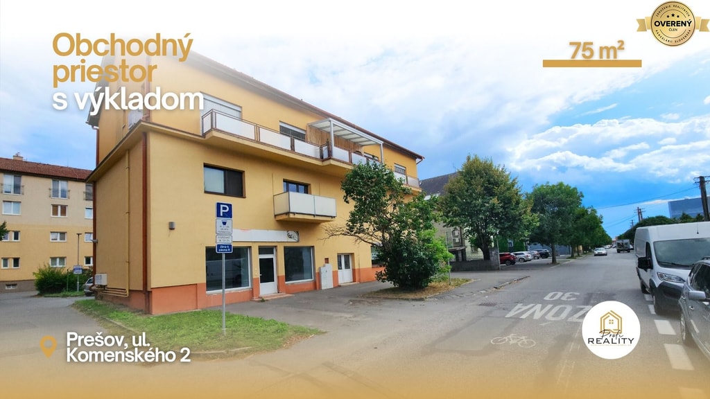 REZERVOVANÉ | Obchodný priestor 75 m² | ul. Komenského, Prešov 2