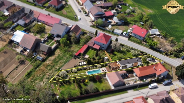 Pozemok v Uníne – 734 m² v zástavbe rodinných domov