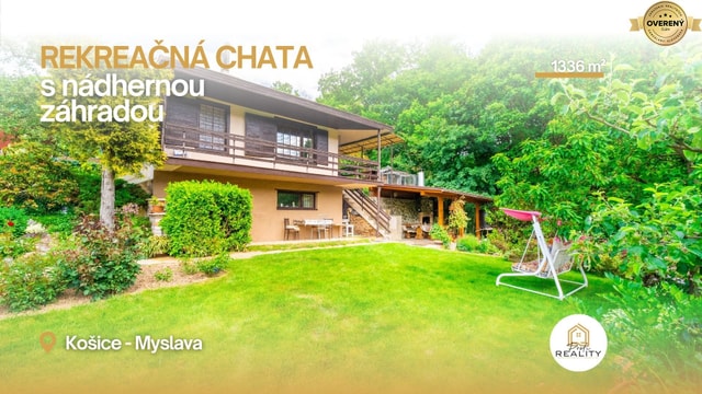 Chata s rajskou záhradou 1336 m²  Košice, Myslava