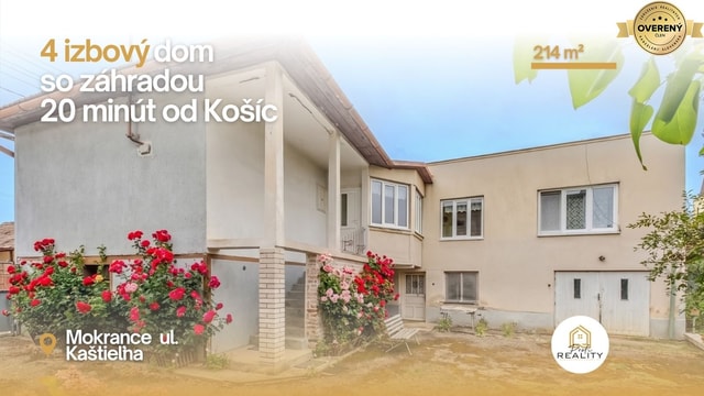 PREDAJ | Priestranný 4i Rodinný dom, Mokrance 20 minút od Košíc