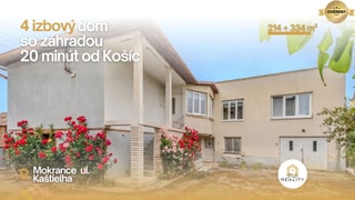 PREDAJ | Priestranný 4i Rodinný dom, Mokrance 20 minút od Košíc
