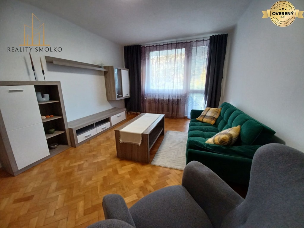 PRENAJÓM 2-izbový zariadený tehlový byt s loggiou po rekonštrukcii na 2
