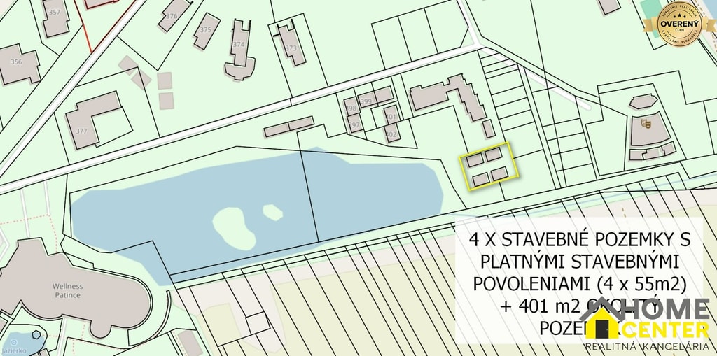 NA PREDAJ STAVEBNÉ POZEMKY S PLATNÝMI STAVEBNÝMI POVOLENIAMI, PATINCE 4