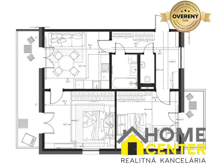 NA PREDAJ 3 izbový byt v projekte Danube Residence v Komárne 4