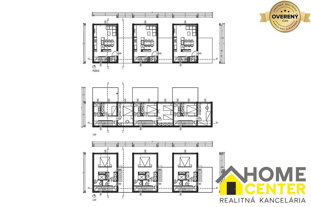 NA PREDAJ moderná radová vila / 130 m² / s výhľadom na more ČIOVO 5