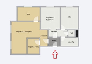 4 izbový prerobený na 2 samostatné byt. jednotky, Wolkrova