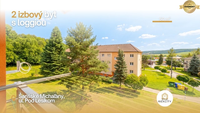Š. Michaľany | 2-izb. byt 59 m² + loggia + 2 pivnice