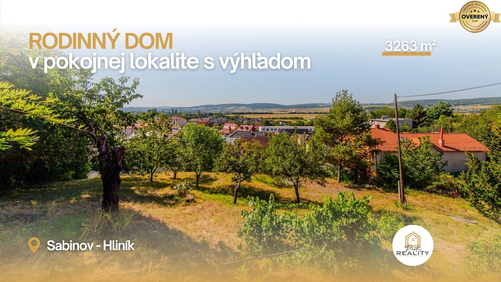 PREDAJ | RODINNÝ DOM s VEĽKORYSÝM POZEMKOM 3263 m² a VÝHĽADOM