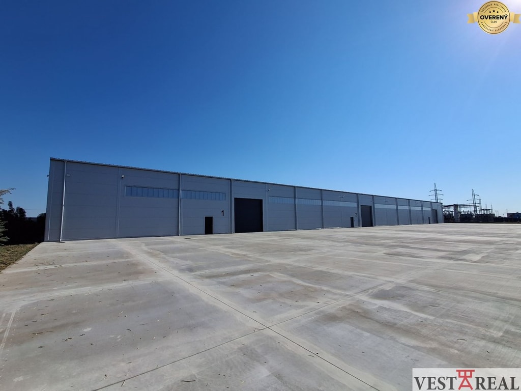 Na prenájom nová výrobno-skladovacia hala od 2-000m2 do 6000 m2 Trnava