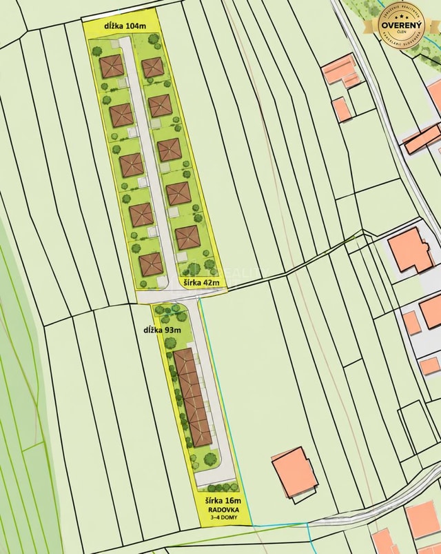 Predaj: Stavebné pozemky 5909m2 v Nesluši vhodné pre developera (SŠ)
