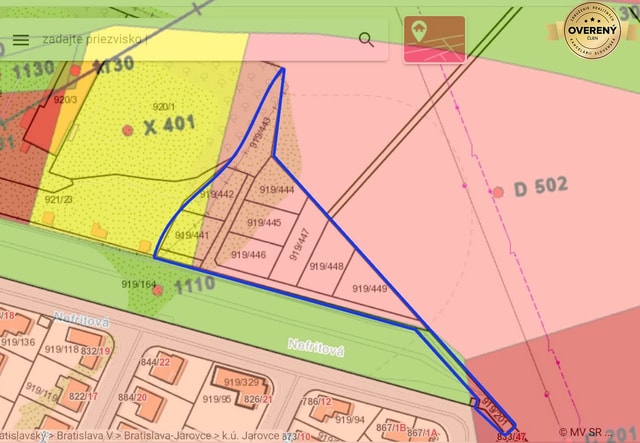 BABONY TRE I INVESTIČNÝ POZEMOK 4750 M2, NEFRITOVÁ, JAROVCE